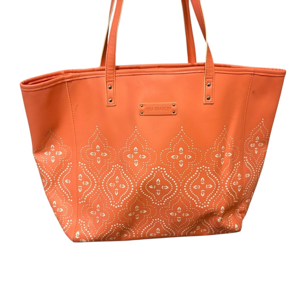 Vera Bradley Coral Embroidered Tote Bag